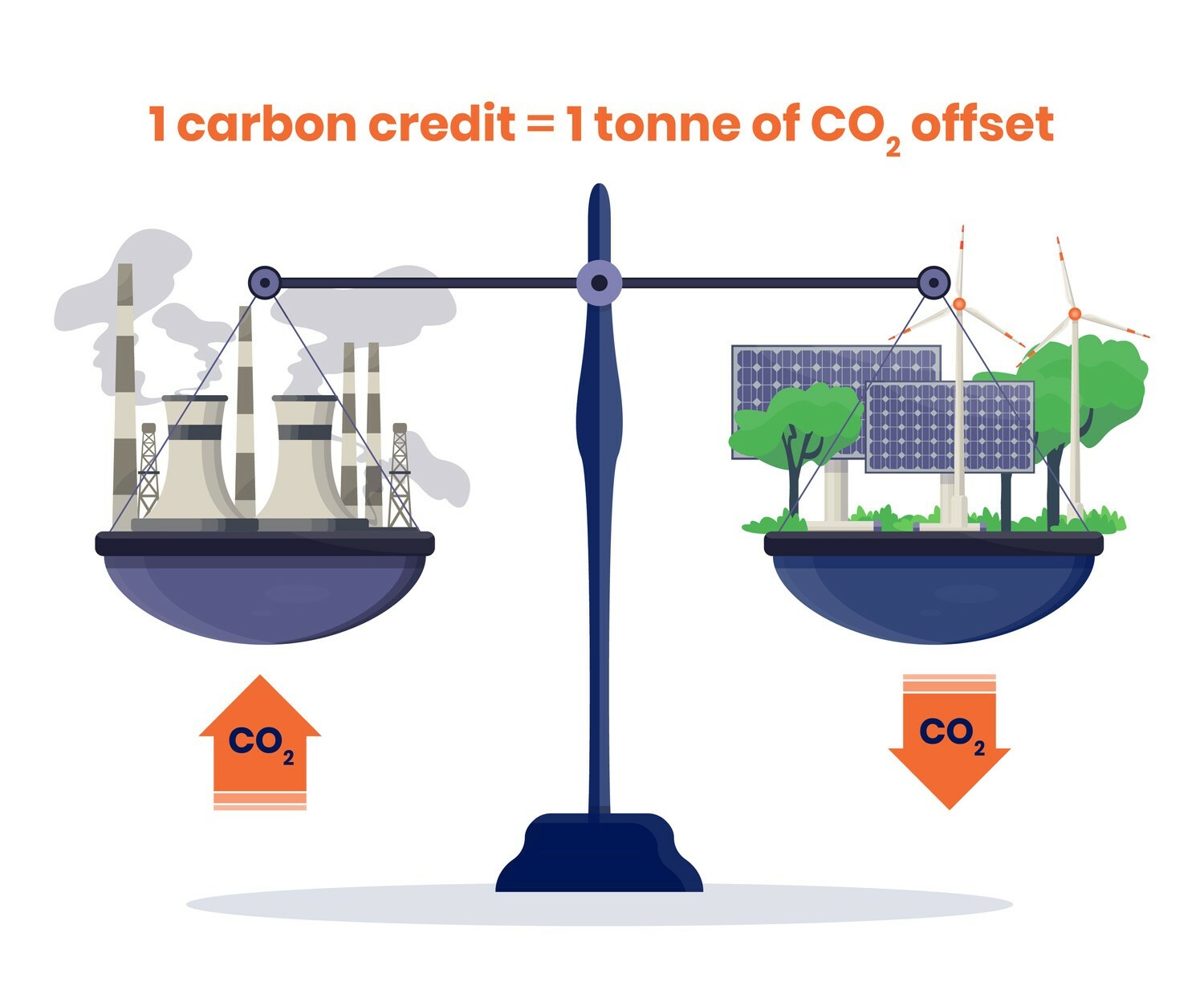 Carbon credit infographic