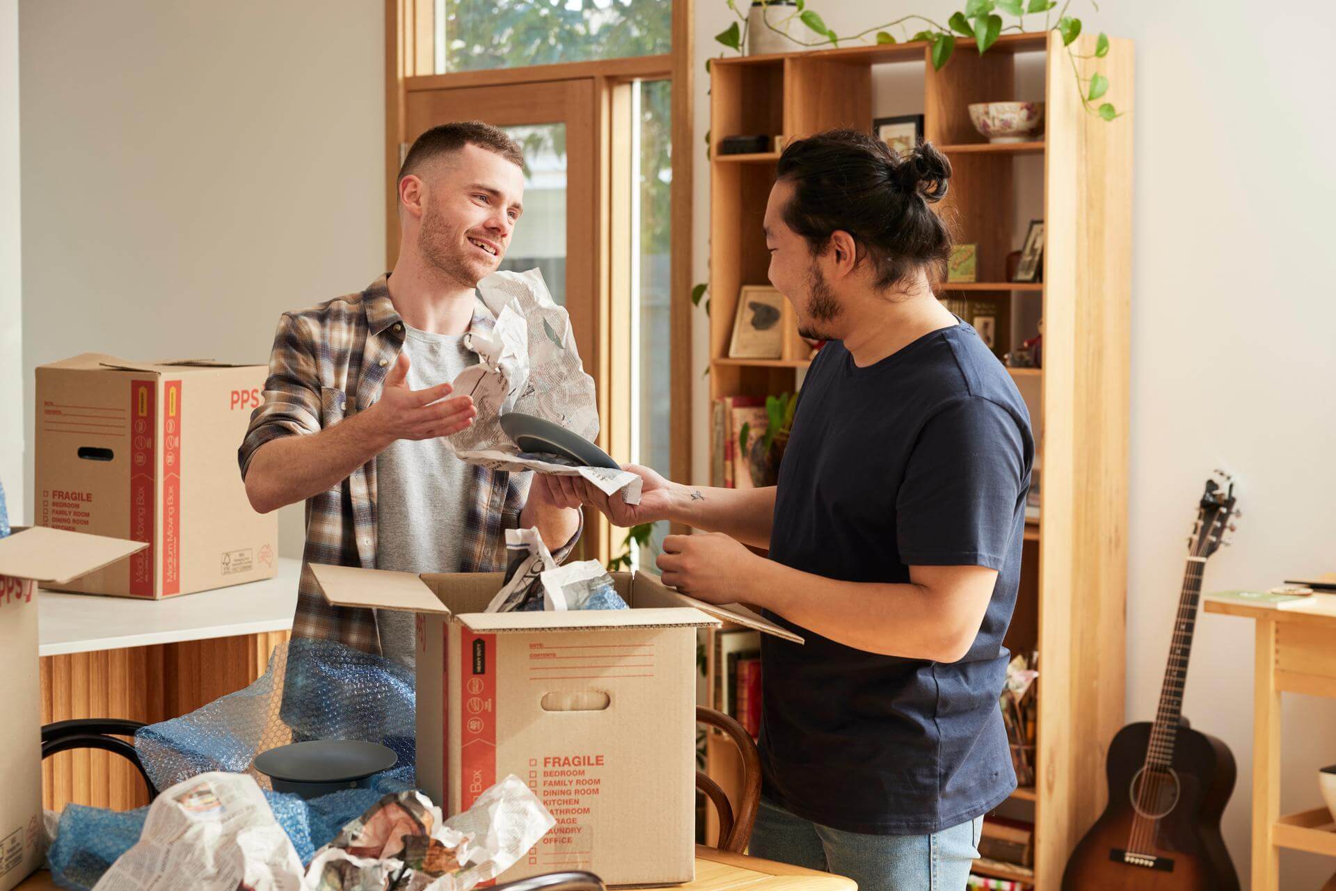 Housemates moving into new home